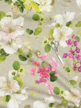 Tessuto stampa Il Fiore del Cappero - TESSITURA TOSCANA TELERIE