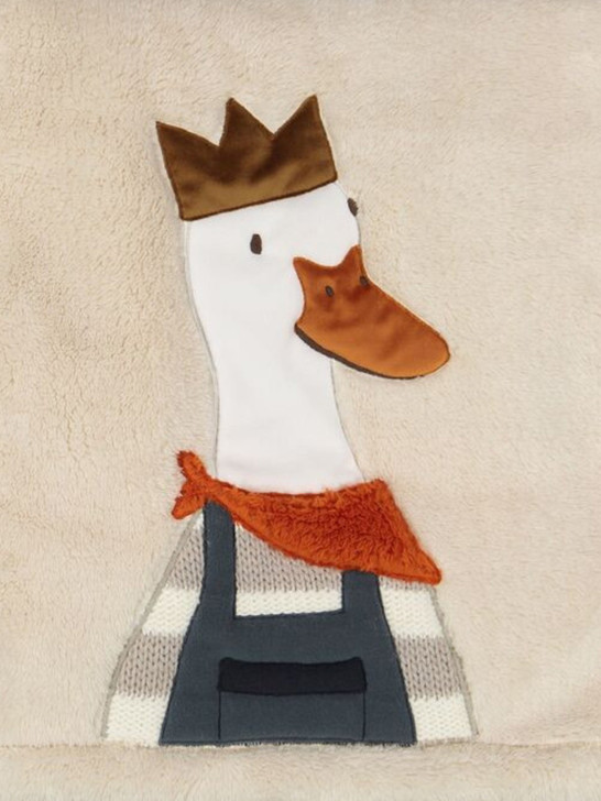 Coperta Lettino in pile con papero - MaryPlaid
