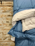 Trapunta Matrimoniale Reversibile in Cotone Denim/Ghiaccio –