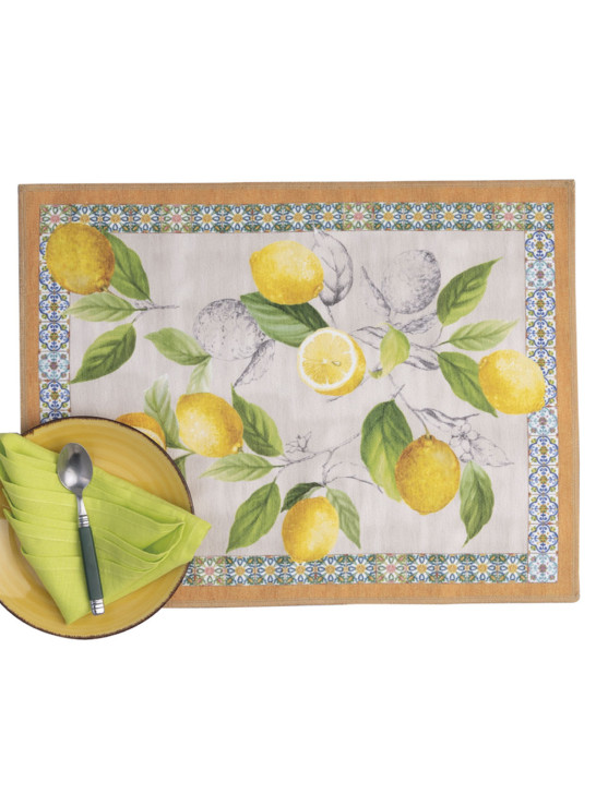 Set due Tovagliette per colazione Cetara | Tessitura Toscana Telerie