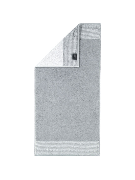 Coppia di asciugamani in spugna - Two tone Grigio perla - CAWÖ