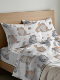 Completo lenzuola in puro cotone - Gatti