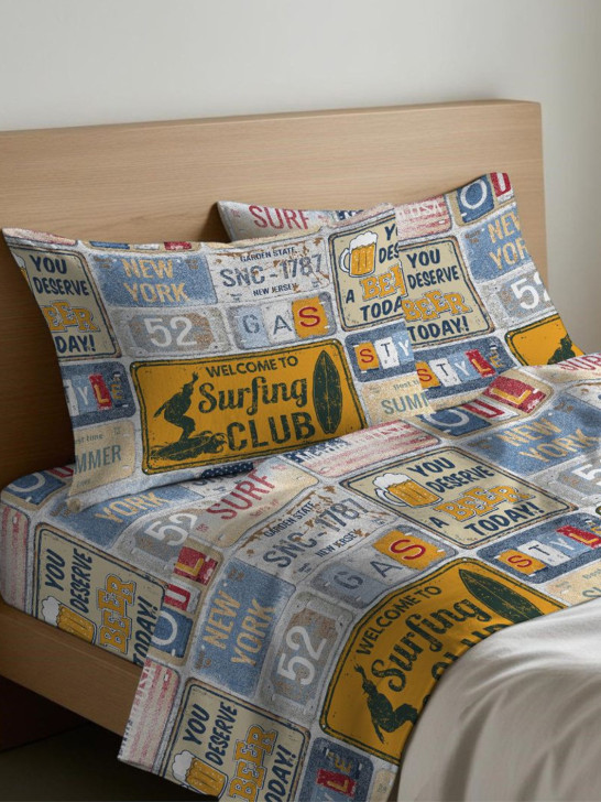 Completo lenzuola in puro cotone - Vintage