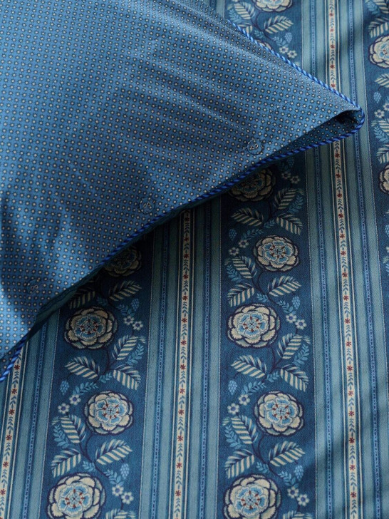 Copripiumino Matrimoniale Rosa Rani Blu Scuro - Pip Studio