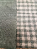 Tessuto in puro lino quadretti Vichy a Fili contati 12 x 12 - azzurro