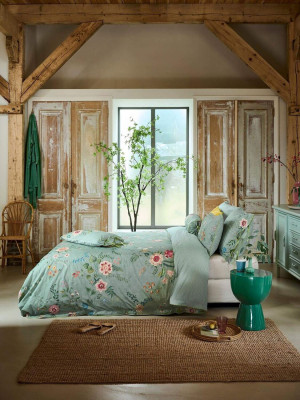 Completo lenzuola Matrimoniale Everbloom Green - Pip Studio