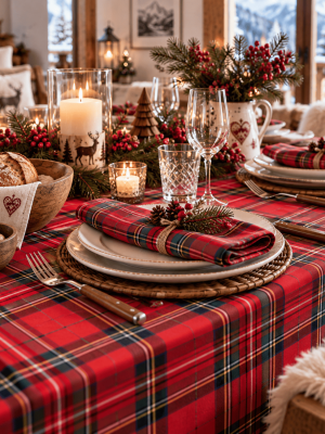 Tessuto cotone Tinto Filo - Tartan rosso | Bossi 2