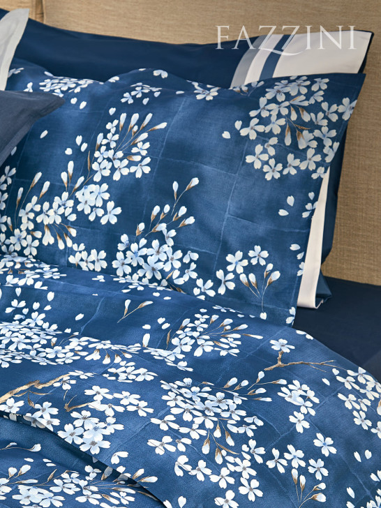 Copripiumino Matrimoniale in percalle di cotone Kimono | Fazzini