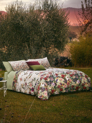 Completo Lenzuolo Matrimoniale Fazzini Nettare Salvia