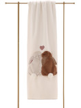 Plaid divano con Applicazione - Love Panna