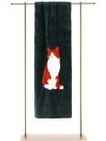 Plaid divano con Applicazione - Gatto Rosso