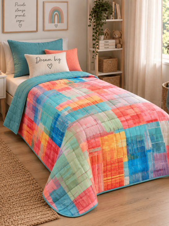 Trapuntino Singolo reversibile Rainbow | Daunex