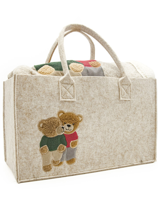 Plaid con Borsa Orsetti Felici | Daunex