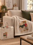 Plaid con Borsa Orsetti Felici | Daunex