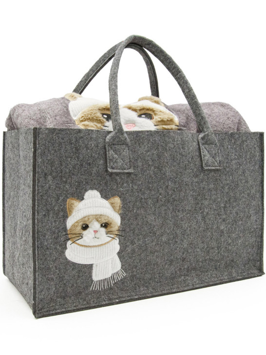 Plaid con Borsa Micio | Daunex