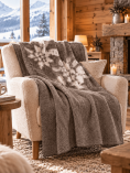 Plaid in Caldo Cotone - Edelweiss