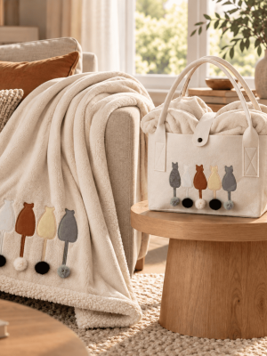 Plaid con Borsa Regalo - Gatti 2