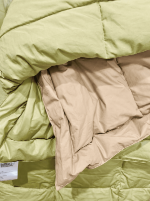 Trapunta Matrimoniale Reversibile Verde/Beige | Cinelli 2