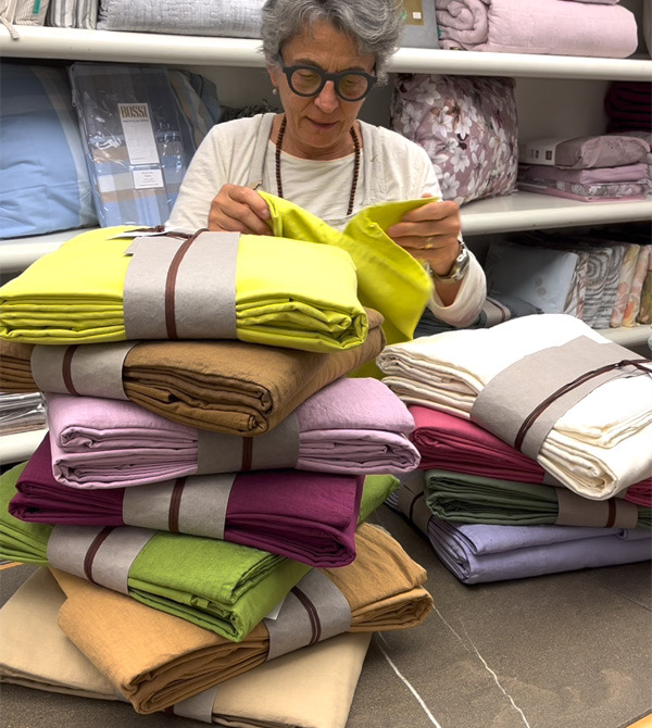 Lenzuola matrimoniali estive Biancoperla